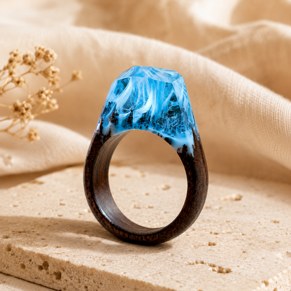 Handmade Wood & Resin Ring