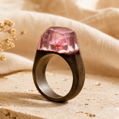 Handmade Wood & Resin Ring