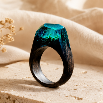Handmade Wood & Resin Ring