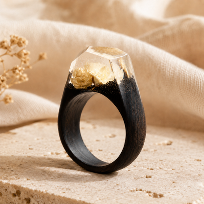 Handmade Wood & Resin Ring