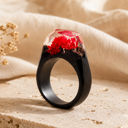 Handmade Wood & Resin Ring