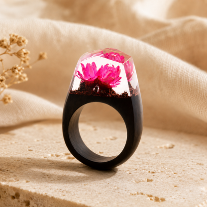 Handmade Wood & Resin Ring