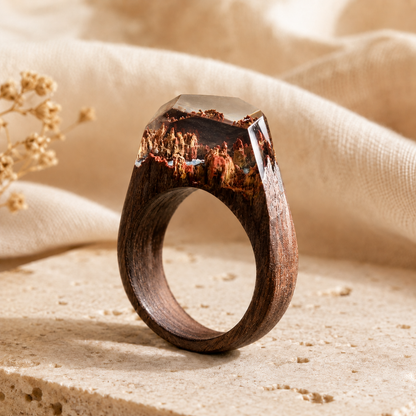 Handmade Wood & Resin Ring