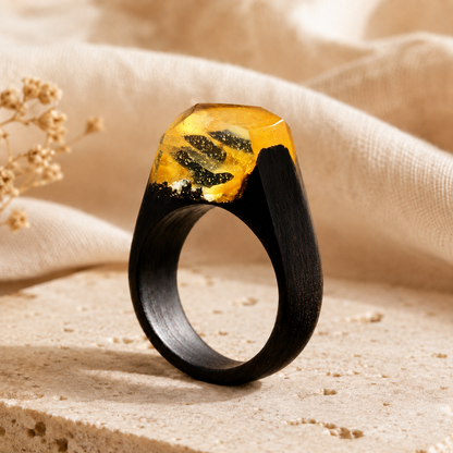 Handmade Wood & Resin Ring